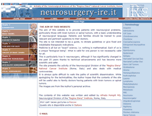 Tablet Screenshot of neurochirurgia-ire.it